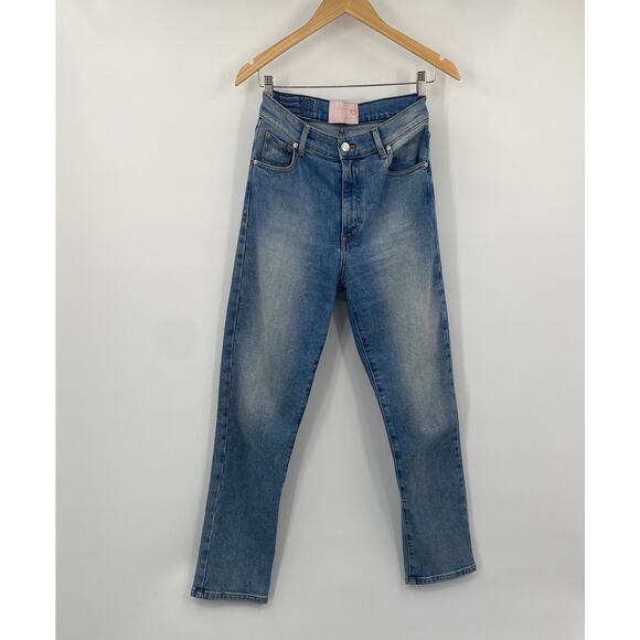 Revice Uptown Almost Famous Jeans Fitted Logo Stars Back Medium Wash Womens 27 - Picture 6 of 12